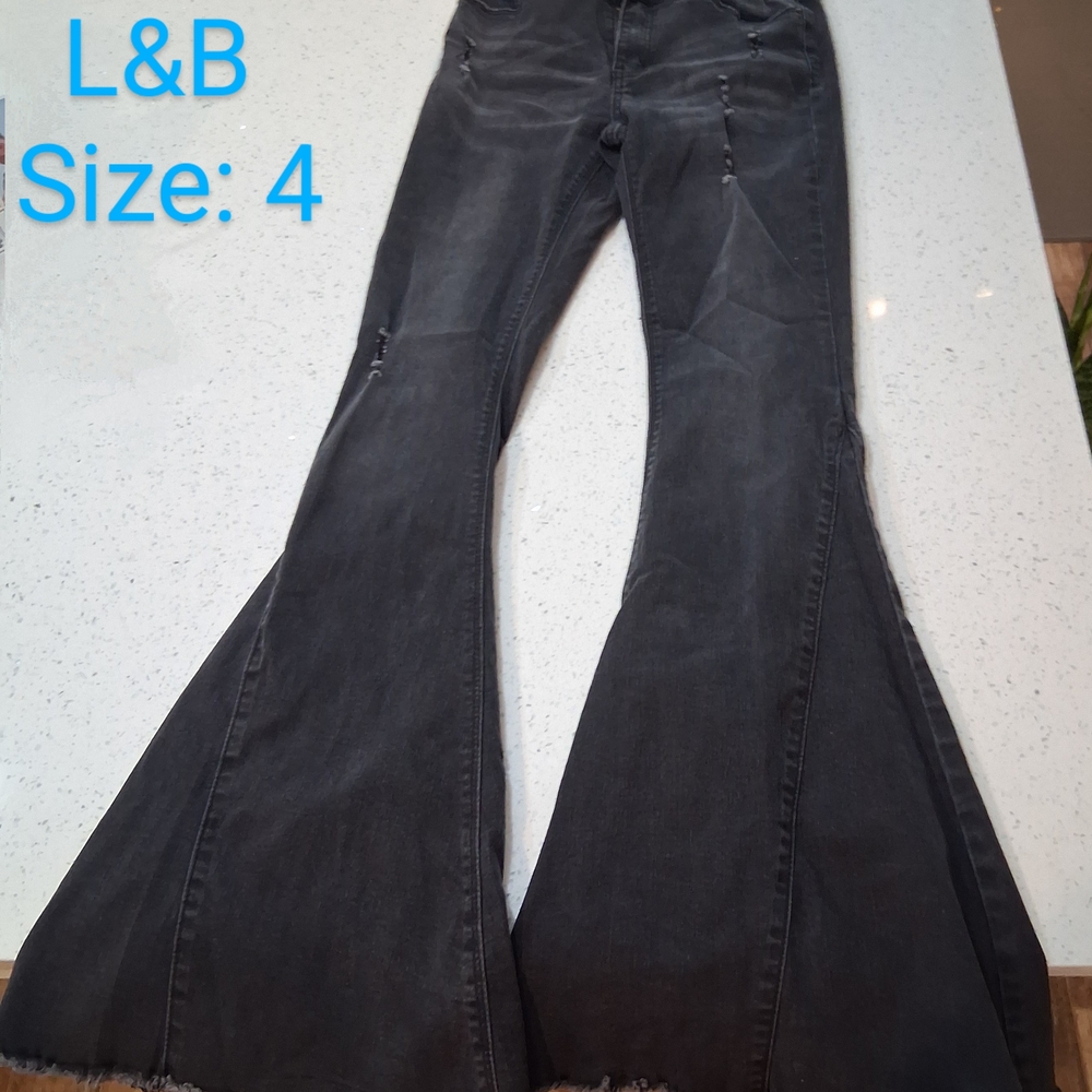 Flared Black Jeans